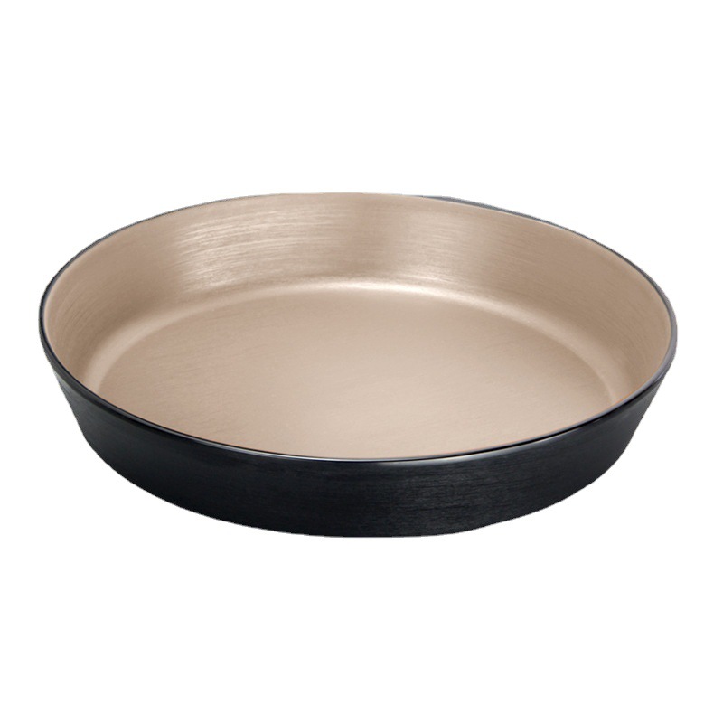 Melamine Japanese matte round plate, imitation porcelain round plate, hotel restaurant dish plate, rice bowl plate, round plate for commercial use Item Picture