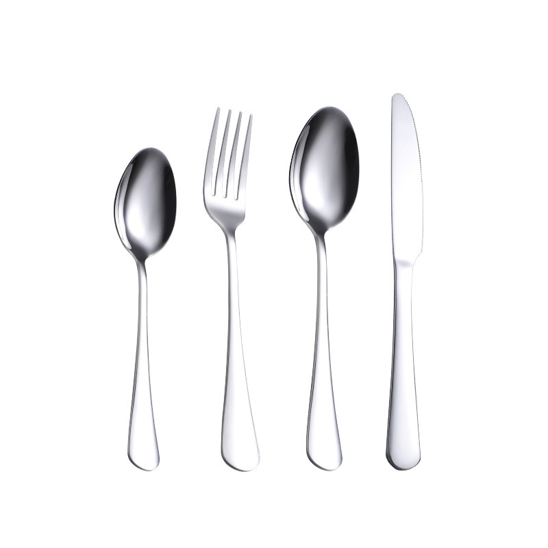 304 Stainless Steel Knife And Fork Spoon 1010 Thickened Hotel Home Main Meal Spoon Children's Dessert Steak Knife And Fork Coffee Spoon Item Picture