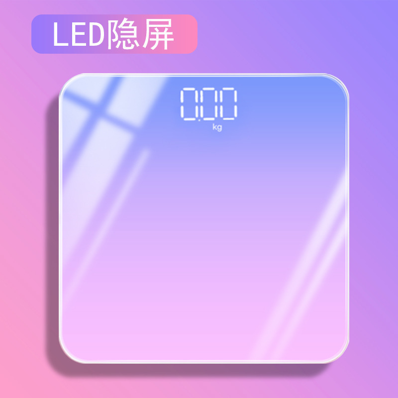 LED body scale, hidden screen weight scale, wholesale electronic scale, body scale, weight scale, health scale, gradient, optional charging details Picture