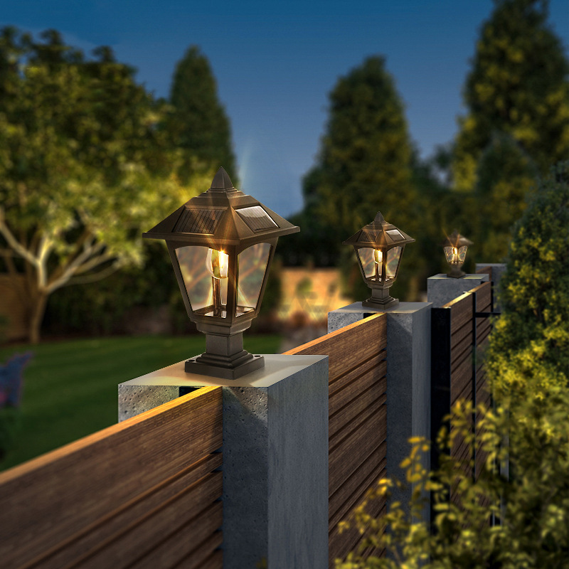 Solar-powered garden lamps, waterproof small palace lamps, household retro small wall lamps, outdoor villa garden lawn and ground socket lamps Application Scenario