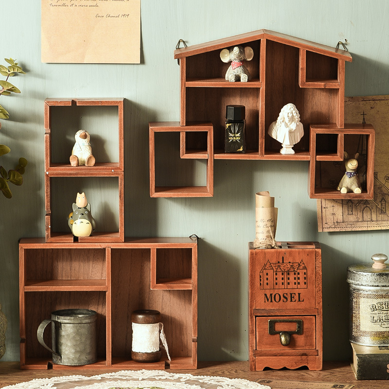 Zakka Do Old Series Storage Box Desktop Decoration 4 Grid Pen Holder A Drawer M-9016 Application Scenario