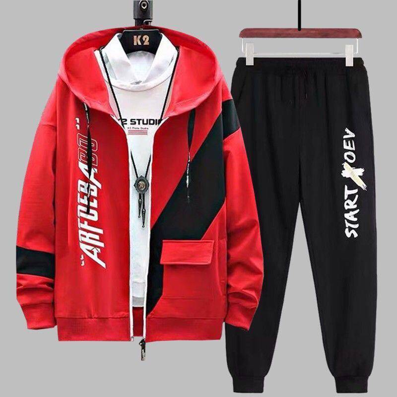Autumn and winter: 13 Teenage hoodies for boys, 12-year-old boys' wear, 14 junior high school students, 15 sportswear two-piece sets details Picture