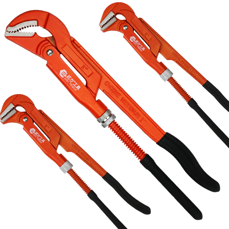 Juli Tools' eagle beak pipe wrenches, industrial-grade large opening throat wrenches, double-handled pipe wrenches for plumbing, heavy-duty water pipes Application Scenario