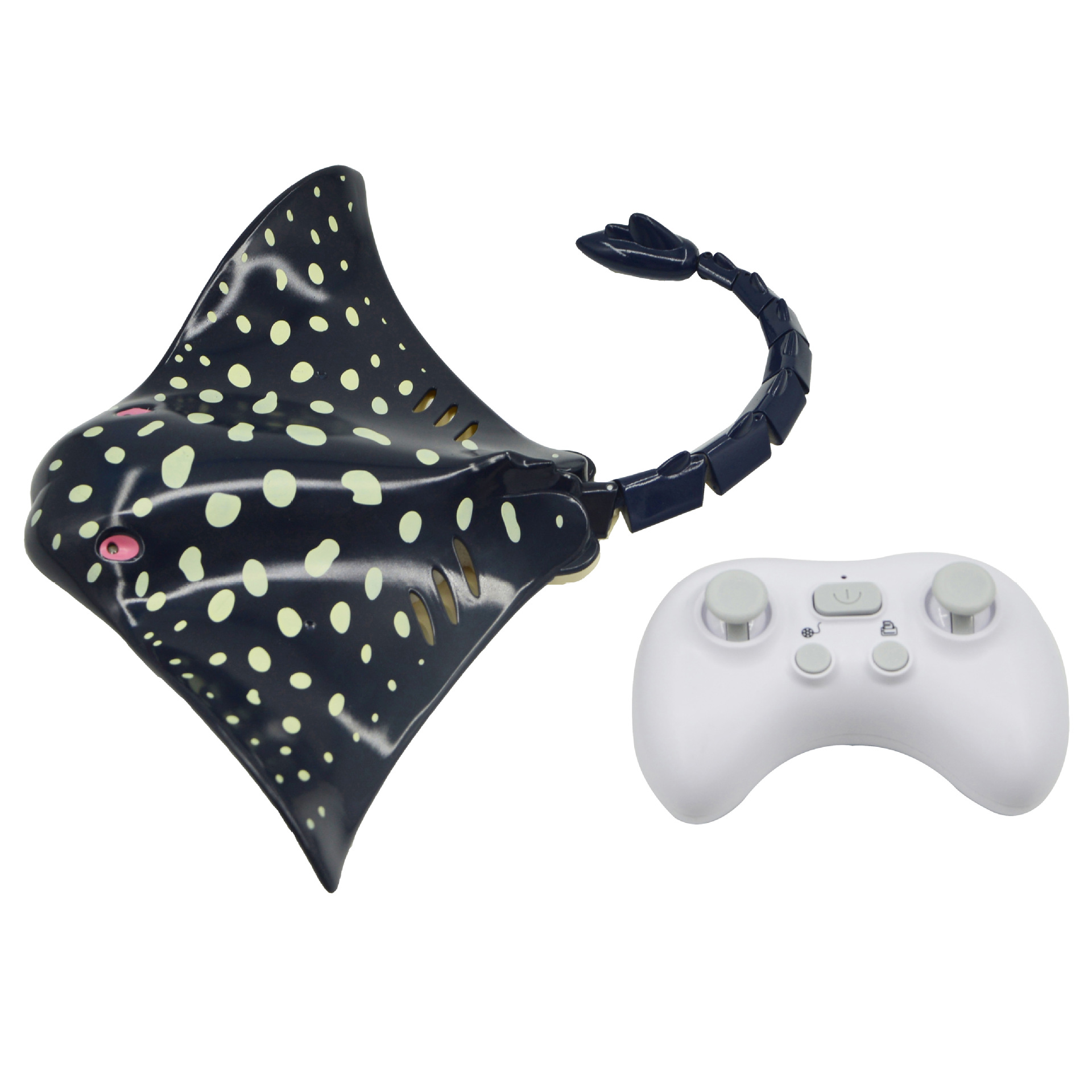 New 2.4Ghz simulation electric ultra-long battery life batfish children's indoor and outdoor water play remote control toy handle details Picture