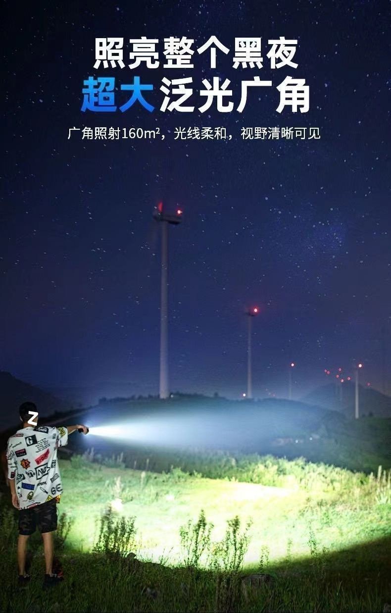 Luz brillante P900 linterna portátil recargable súper brillante al aire libre zoom luz de largo alcance foco led lámpara fabricante pic 6