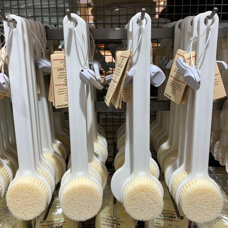 日式良品洗澡沐浴刷子成人软毛搓背不求人神器刷后背搓澡搓泥澡巾