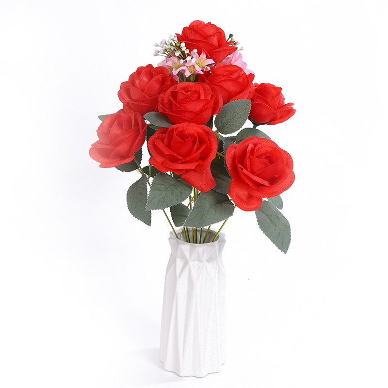 Wholesale of artificial rose, fake flower art, hotel and home, country-style, classical photography props, decorative items, Xiantaolei Item Picture