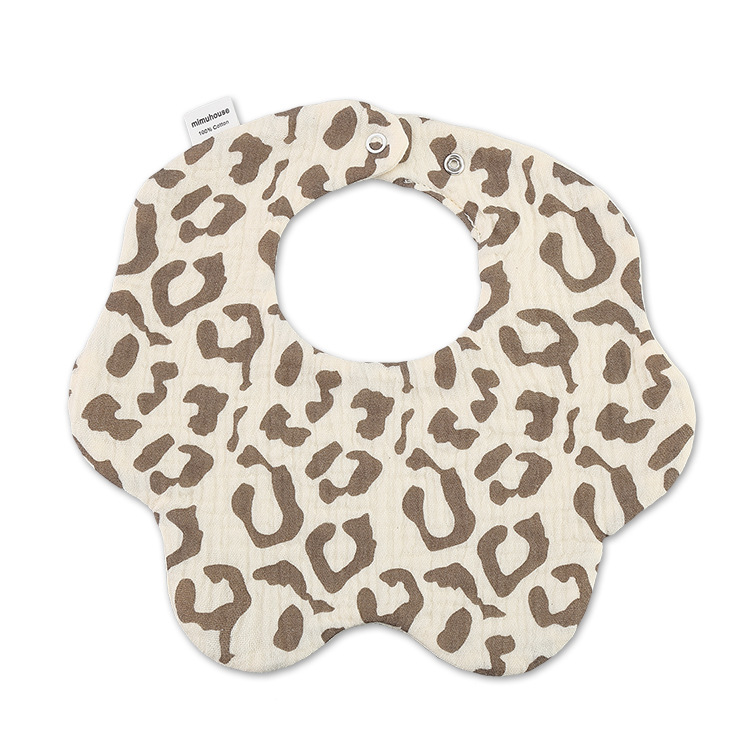 360 Degree 6-Layer Cotton Gauze Baby Bib Baby Bib Cotton Baby Drool Towel Baby Bib Item Picture