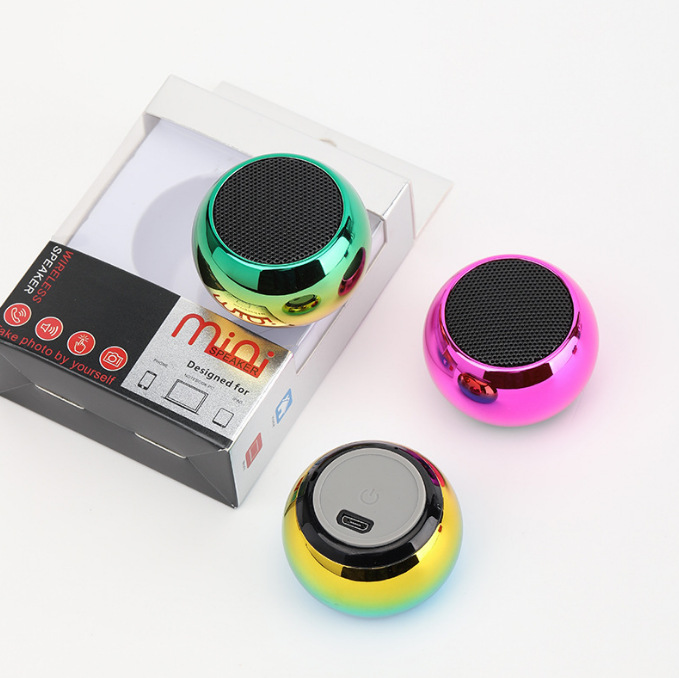Cross-border dedicated mini m3 Bluetooth speaker factory direct sales portable small steel cannon heavy subwoofer outdoor small speaker details Picture
