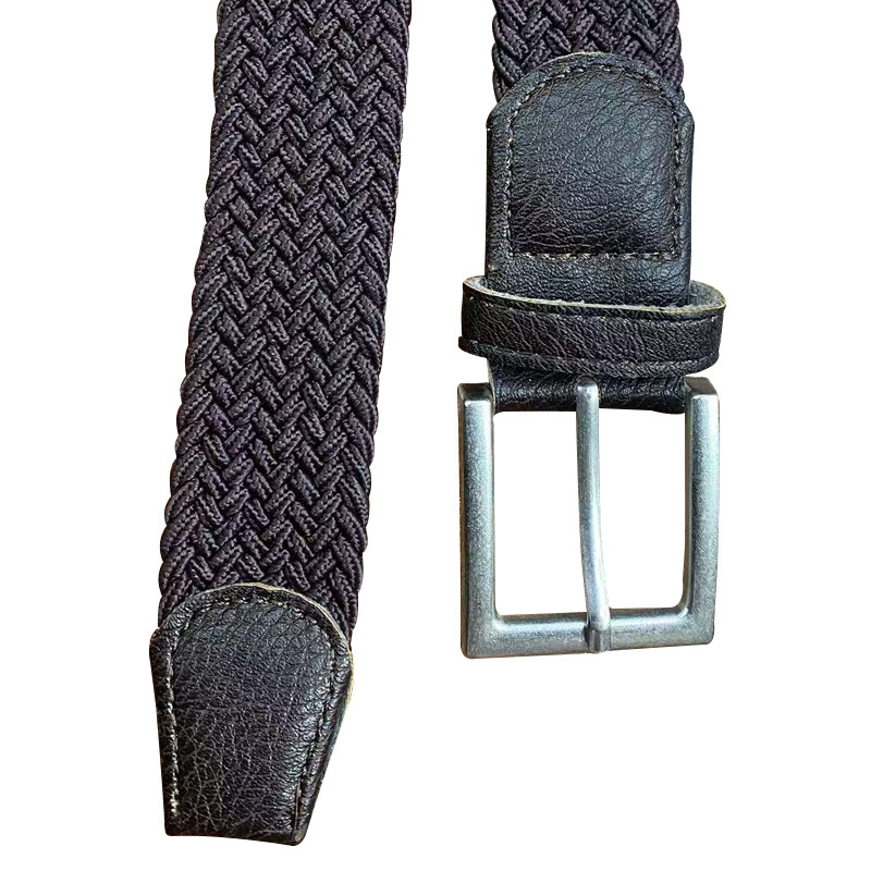 Wholesale of men's elastic woven belts, popular online casual needle-buckle women's canvas belts Application Scenario