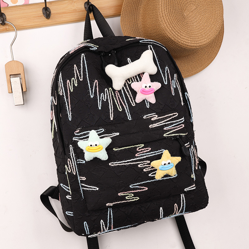 双肩包/背包/大学生书包女/双肩背包/双肩背细节图