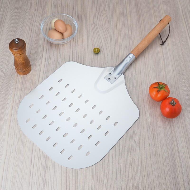 Pala de pizza extraíble pala de pizza plegable pala de horno de pizza cabeza de pala de aluminio herramientas de pizza pala de transferencia pala de pizza para hornear Specification image