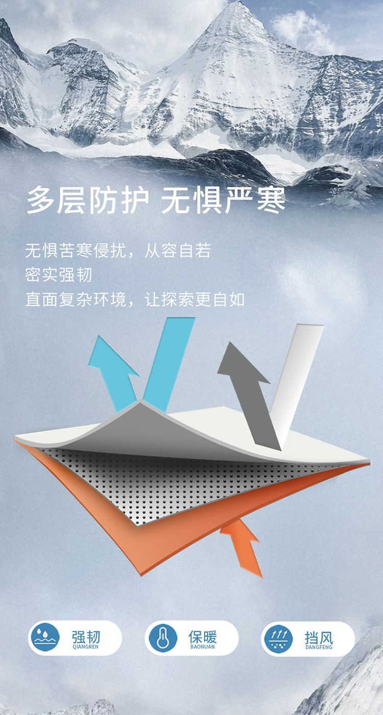 The new hooded down jacket for men in winter is warm and thick. The white duck down casual business jacket for middle-aged dads is trendy pic 8