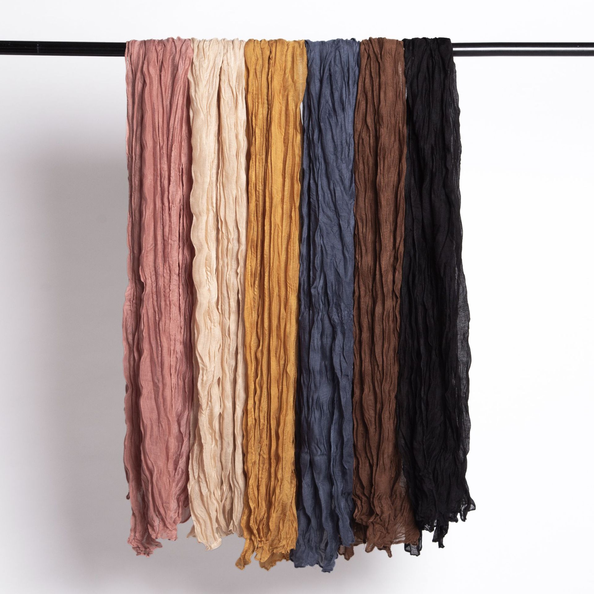 Foreign Trade Twist Scarf Candy Color Crinkle All Match Gift Shawls Ladies Scarf Specification drawing
