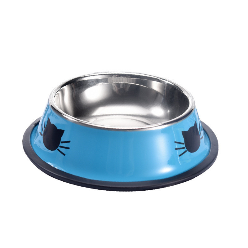 Hot-selling pet supplies: Stainless steel cat bowls, anti-knock and easy to clean, large dog rice bowls, food bowls, pet bowls wholesale details Picture