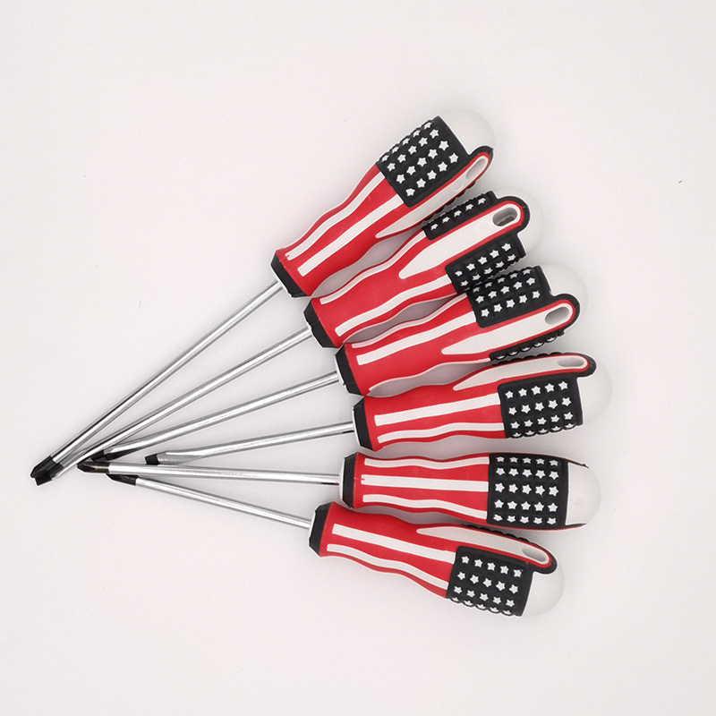 National flag, cross, straight, double-purpose telescopic screwdriver set, household manual tools, screwdriver, screwdriver, strong magnetic screwdriver Specification image