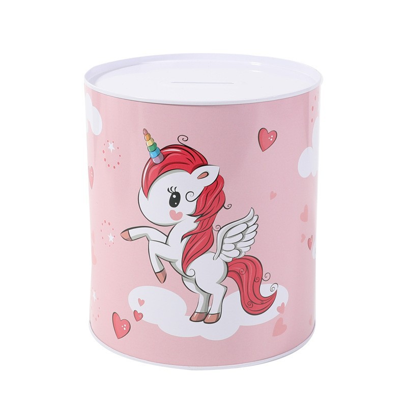 CK635 self-owned brand cartoon unicorn large piggy bank, children's creative gift, student gift, Kulomi book safe design Specification image