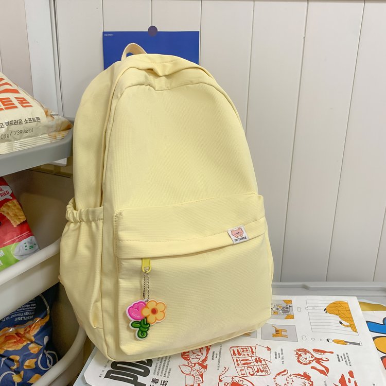 轻便简约大学生女双肩包书包初高中校园风大容量背包旅行电脑包详情22