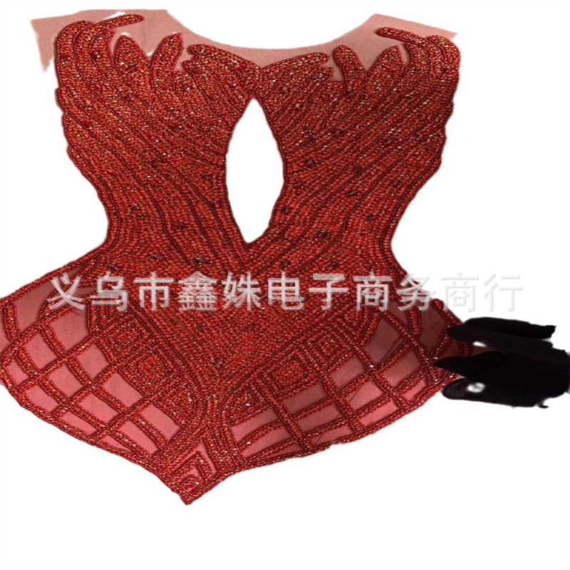2023新款跨进欧美水钻紧身礼服辅料