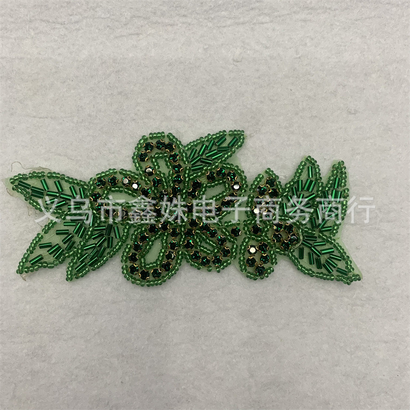 Diamond-encrusted clothing accessories, barcode rhinestone wedding dress and evening gown decoration accessories details Picture