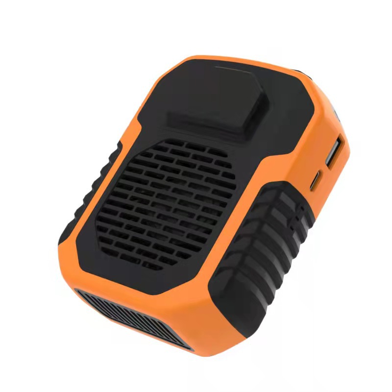 New cross-border e-commerce neck-hanging portable cooling and heatstroke prevention high-wind waist fan, outdoor construction site waist fan Application Scenario