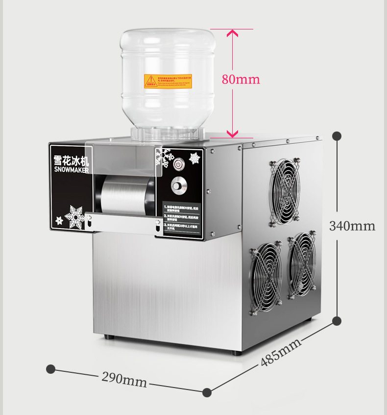 Máquina de hielo de nieve máquina de hielo comercial máquina de hielo de puré de smoothie máquina de hielo flotando máquina de hielo coreana web red tienda de té de leche máquina de hielo de nieve pic 6