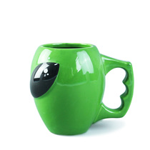 Ceramic 3D Alien mug ET Mug Creative cartoon green Alien mug Cute water cup