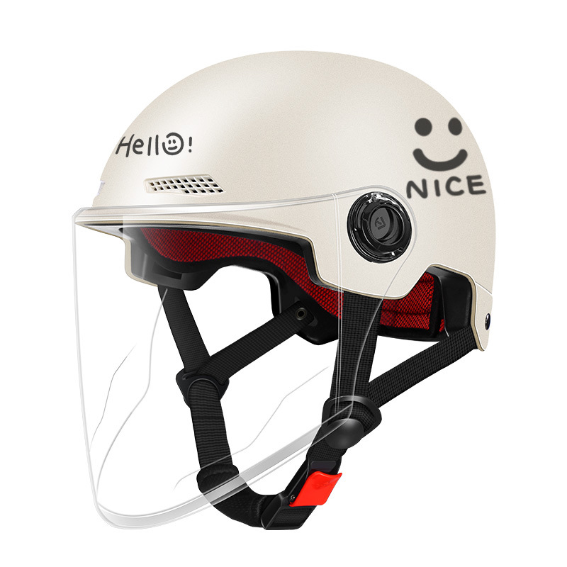 3C certified helmet electric vehicle female new national standard summer sun protection Harley motorcycle male helmet summer four seasons half helmet Specification drawing