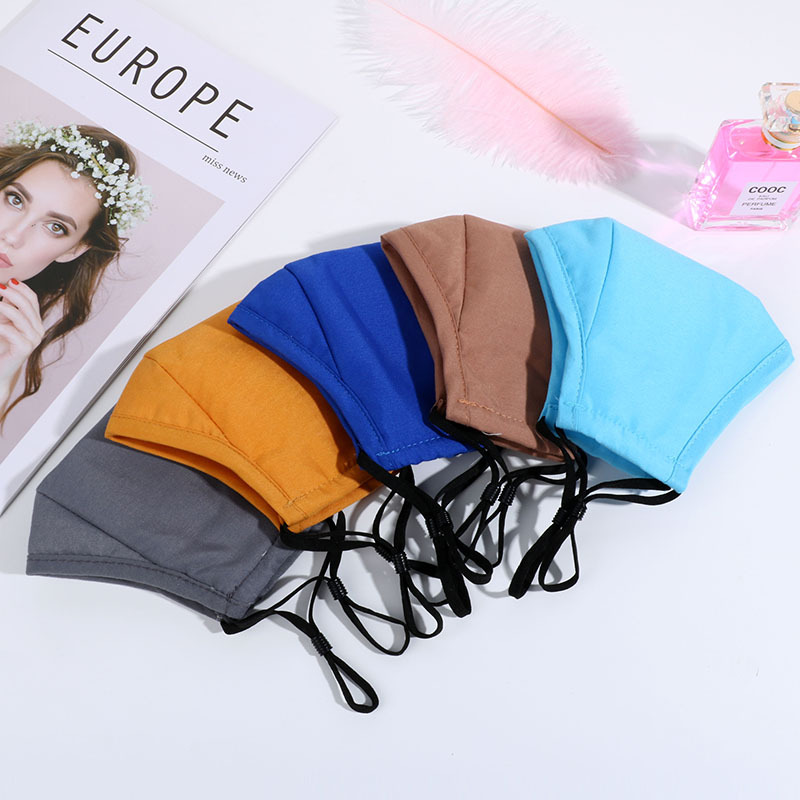 Cotton mask Windproof and dustproof can be inserted pm2.5 filter three-dimensional cloth mask cold proof and warm ear band winter mask Specification drawing