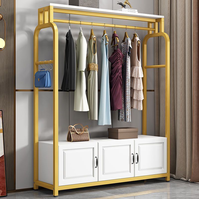 简约衣架网红卧室挂衣架落地收纳衣柜立式简易衣帽架家用置物架