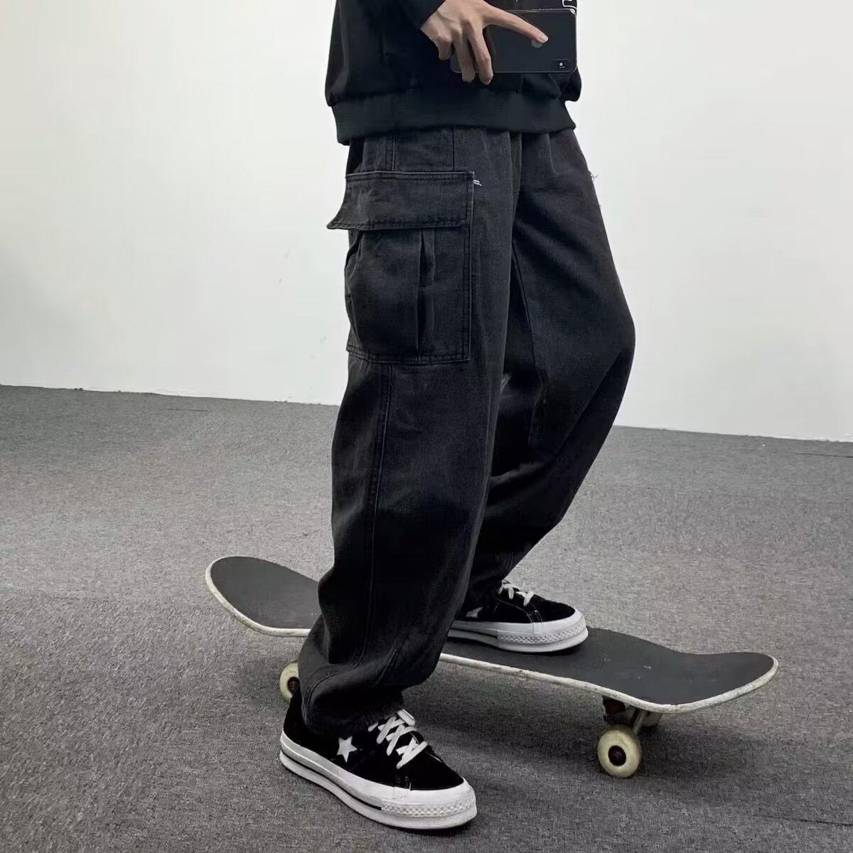 男士牛仔裤实物图