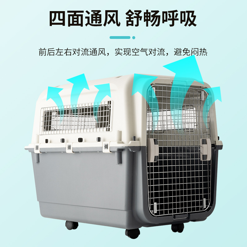 Wholesale of portable air transport cases for dogs, cats, hamsters, rabbits, and large cages for going out Specification image