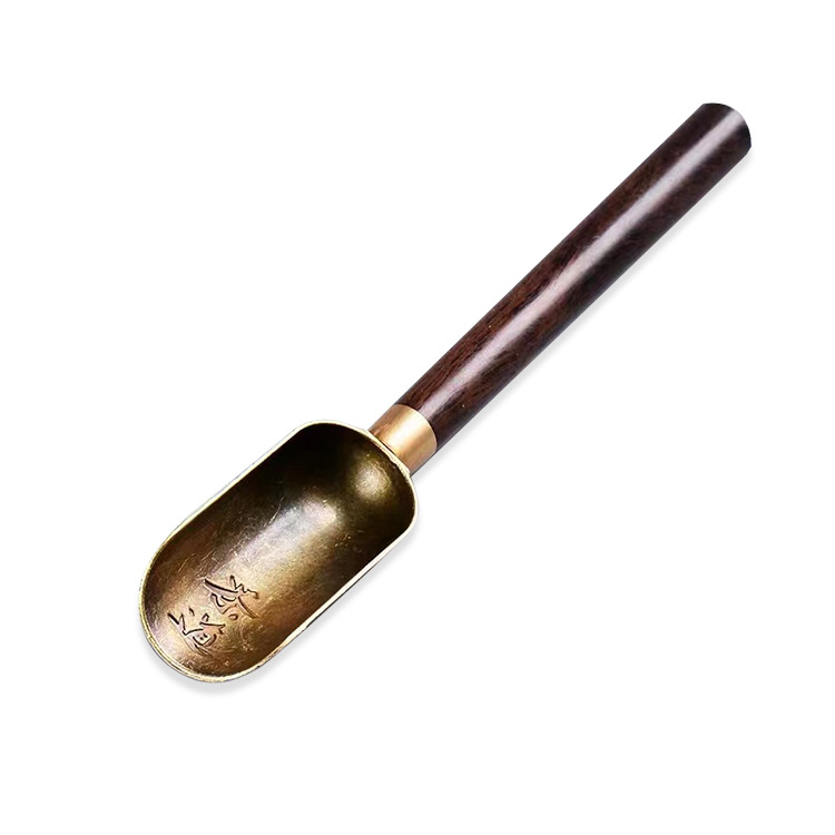 Ebony tea spoon, tea spoon and tea measure five-piece set, Six Gentleman tea ceremony accessories Application Scenario