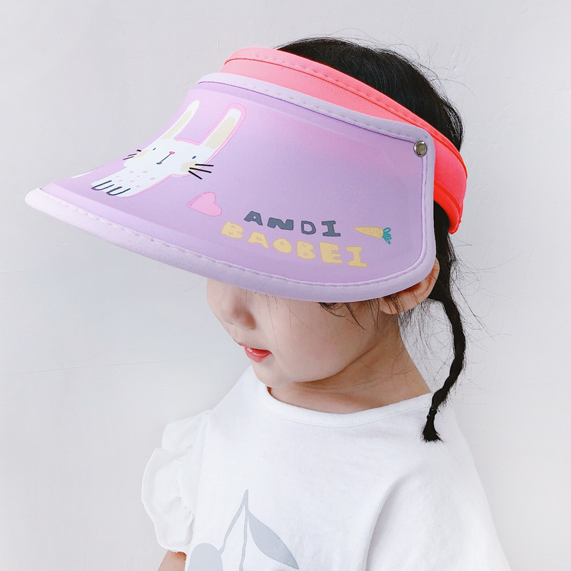 Children's summer sun protection, sun protection and UV protection hollow cap, adjustable cartoon sun cap for boys and girls, primary school students Application Scenario