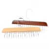 Multi-functional clothes hanger, belt hanger, waist belt hanger, bag hanger, solid wood side hook hanger, pants hanger, scarf hanger, tie hanger Specification image