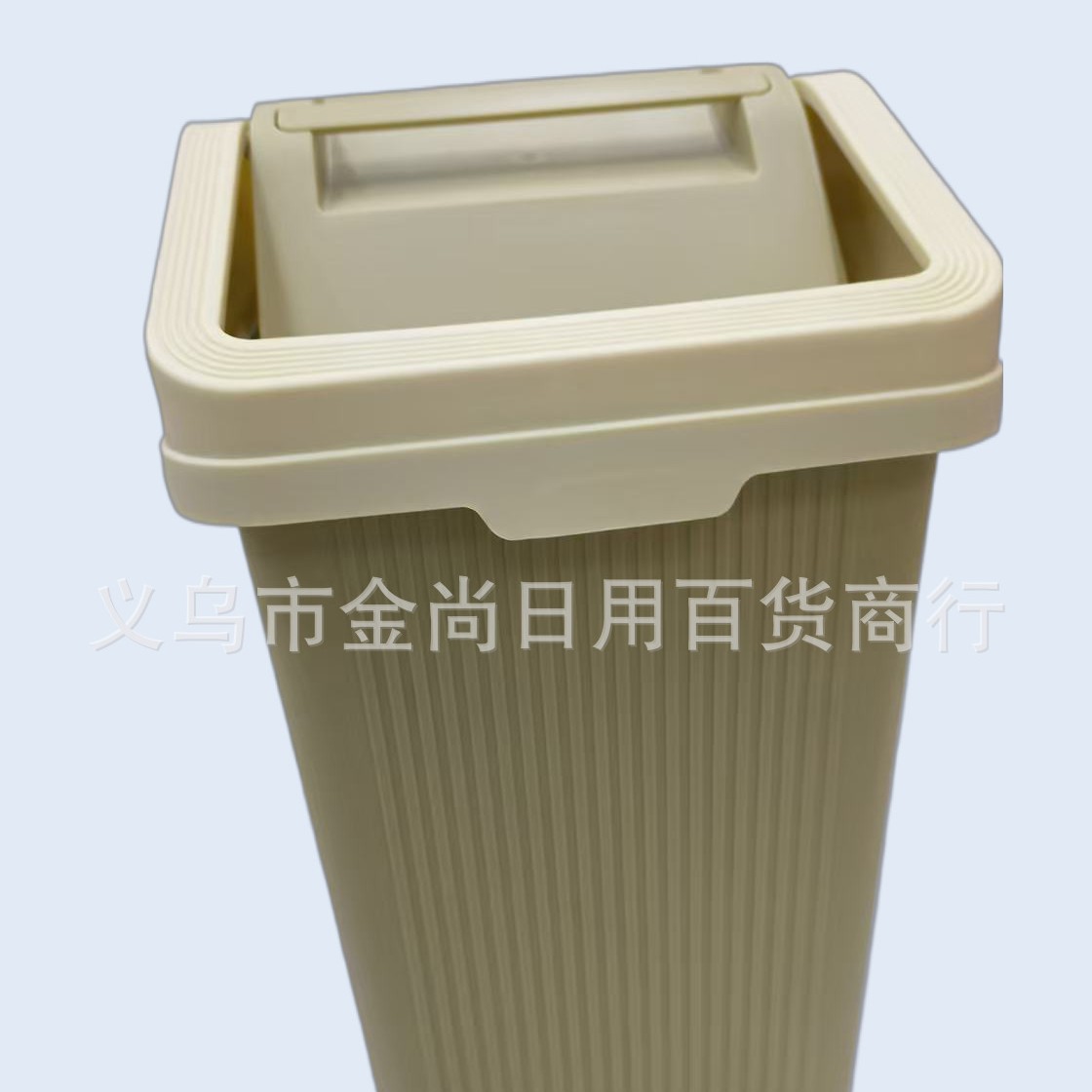 A simple kitchen trash can with a flip lid is a practical household storage trash can Specification image