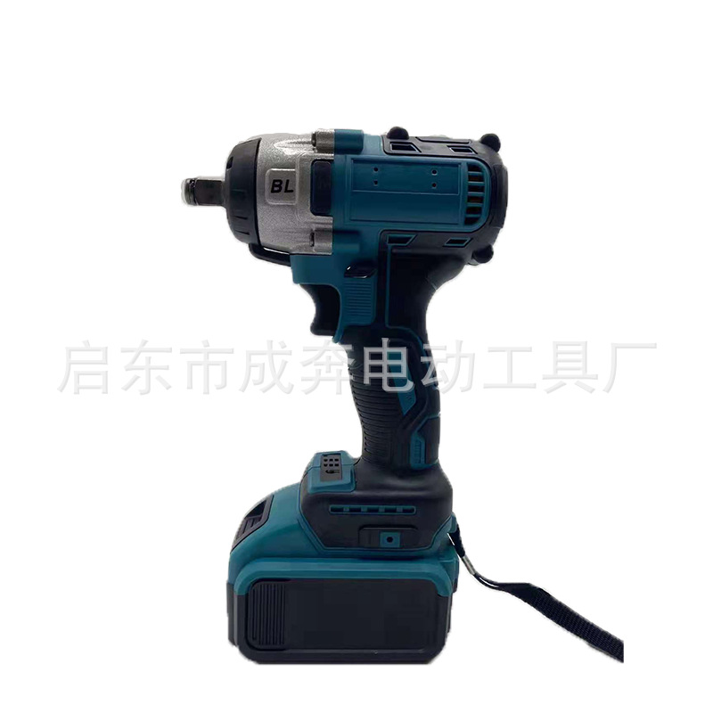 Recommended High Torque Electric Wrench Brushless Lithium Wrench Impact Auto Repair Frame Worker Sleeve Wind Cannon Set details Picture