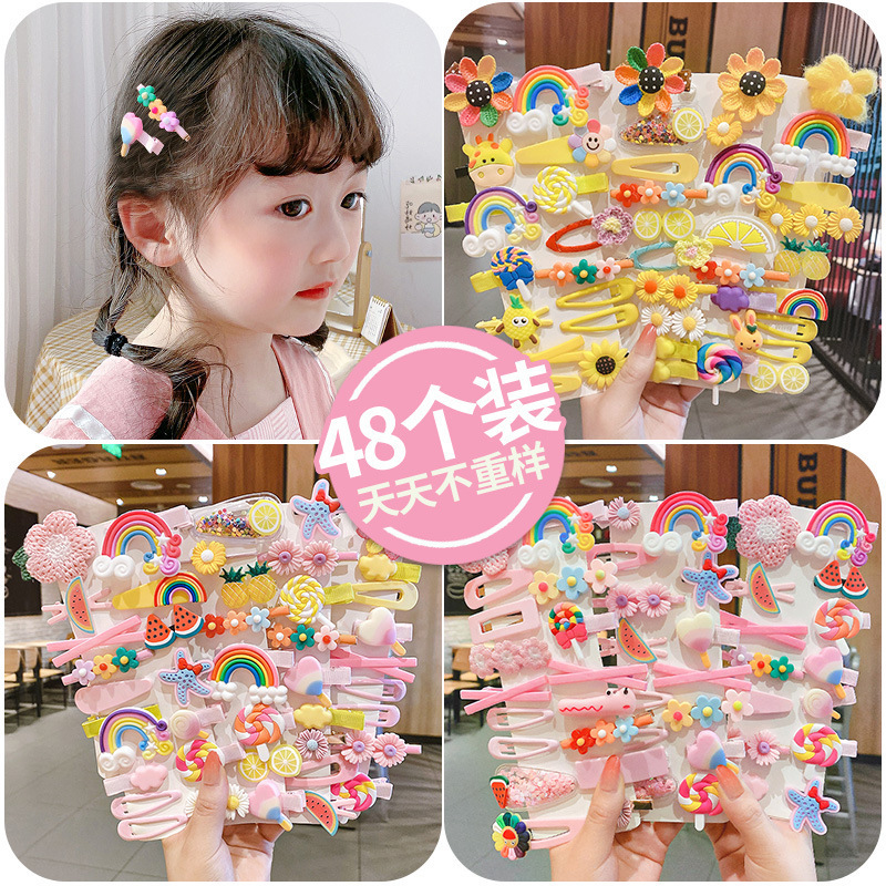 Girls' hair clips, children's hair bands, girls' headwear, BB clips, broken hair bangs clips, baby clips, hair clips, children's wholesale