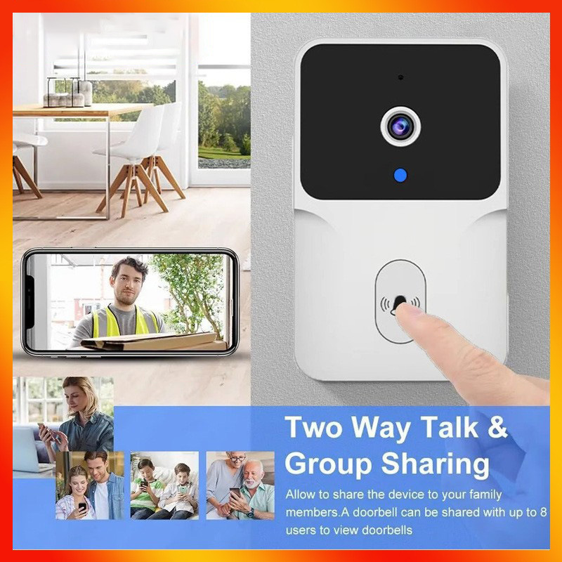 家用WIFI无线手机双向对讲可视门铃摄像头义乌小商品批发出口M8