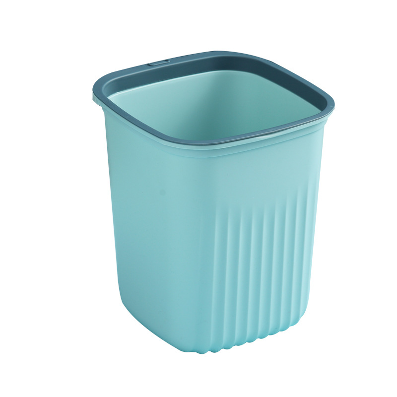 Large trash cans, household kitchen waste baskets, office garbage classification storage bins, thickened uncovered pressure ring paper baskets Item Picture
