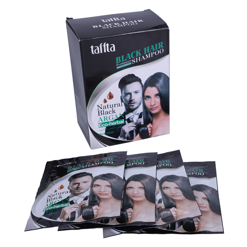 Taffta Black Hair Dew Black Hair Shampoo Foreign Trade Hair Dye Cross-Border Hair Dye Export Hair Dye Shampoo details Picture