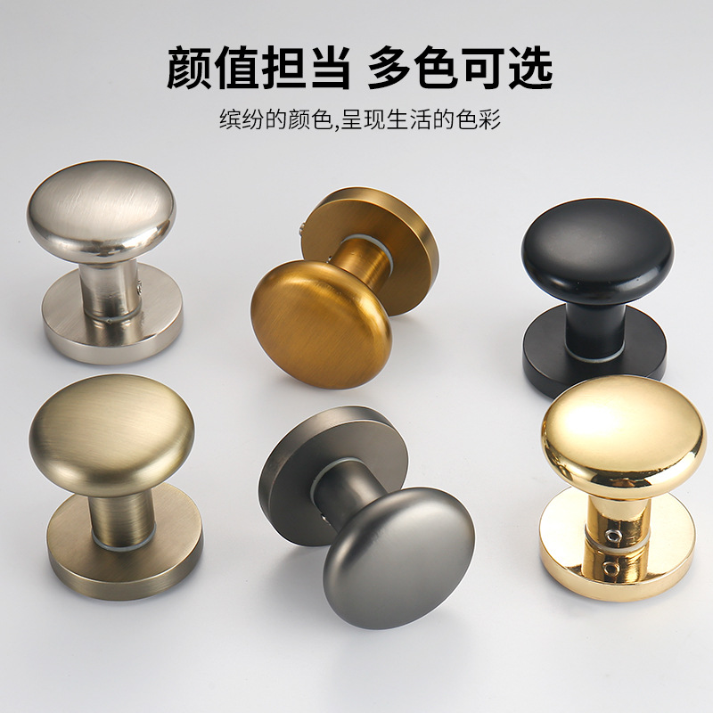 Silent Door Lock Bedroom Door Hidden Zinc Alloy Single Side Keyless Lock Background Wall Invisible Door Single Side Lock Handle Specification drawing