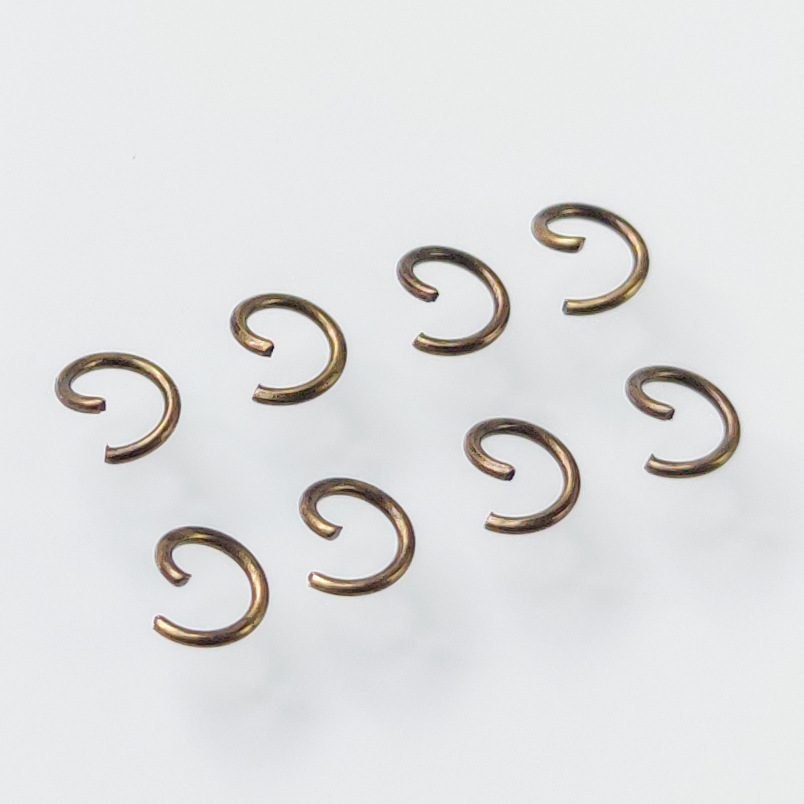 Open Loop O-Shaped Single Loop Electroplated Open Loop Diy Jewelry Accessories Connecting Closed Wire Iron Ring Lobster Buckle Accessories Specification drawing