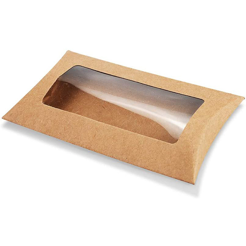 新款创意喜糖盒礼品盒牛皮纸开窗枕头盒礼盒喜糖包装盒糖果盒批发详情图2