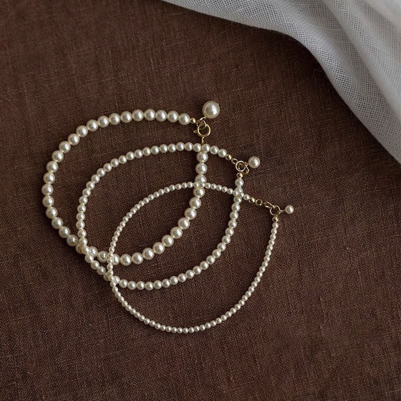 Zhengyuan shijia brillante perla pulsera mujer muy fina y simple francés estilo retro moda dulce temperamento nicho accesorios Application Scenario