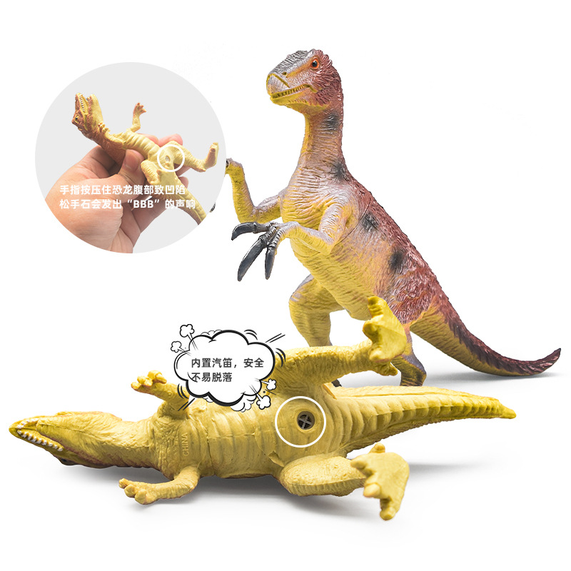 仿真恐龙霸王龙玩具模型大号发声三角龙塑胶男孩玩具地摊批发工厂详情图5