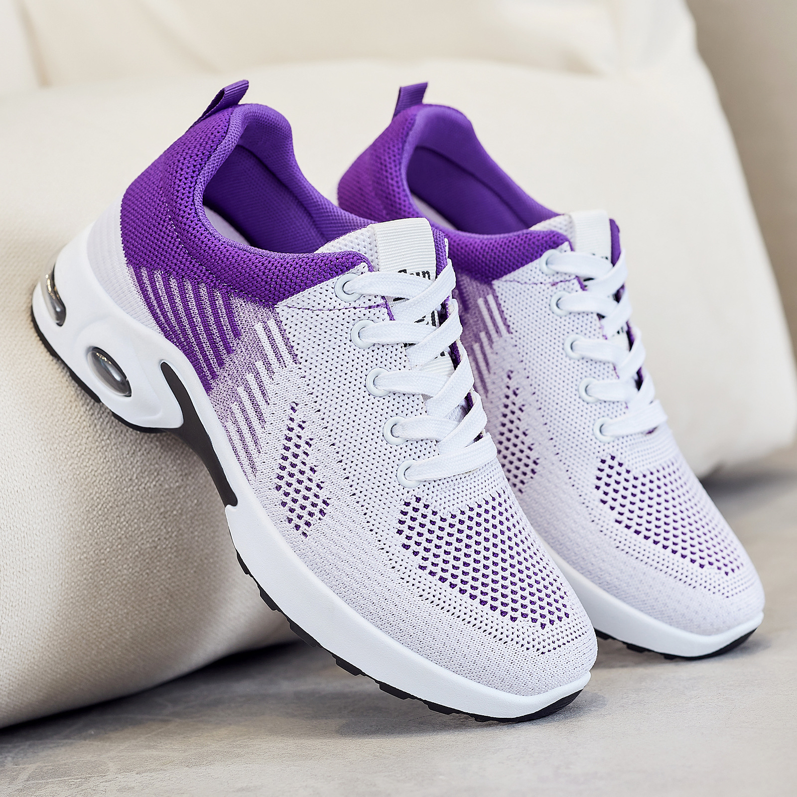 Summer new foreign trade women's shoes, Korean version casual air-cushioned running shoes, breathable soft-soled cross-border sports shoes for women