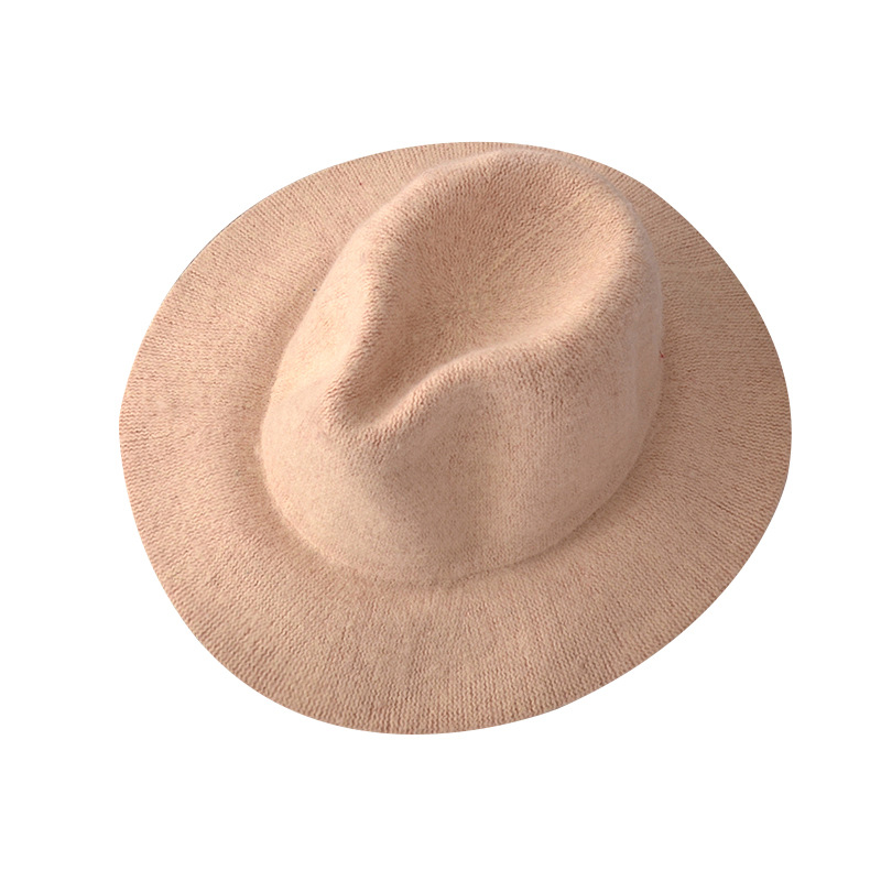 New Autumn And Winter Top Hat Female Fashion Lady Wind Concave Hat British Big Overhang Retro Hat Jazz Wholesale Item Picture