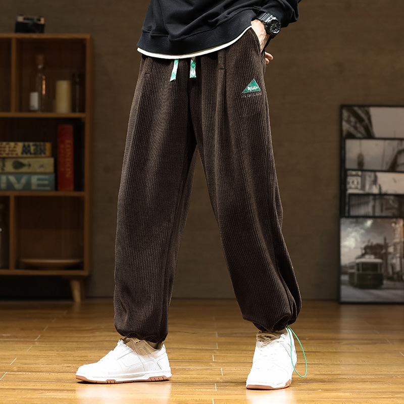 Casual pants 2022 Men's sweatpants autumn/Winter new solid color loose sportswear pants Loose Haren trendy skinny pants for men Application Scenario