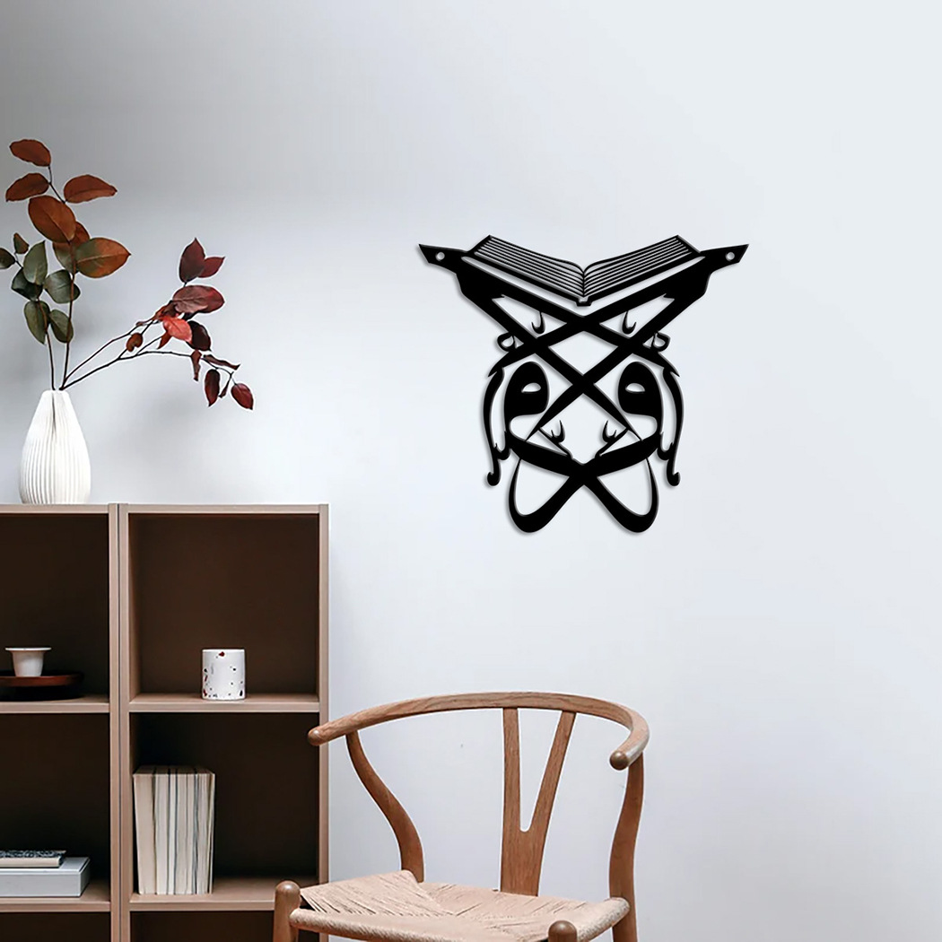 创意现代轻奢黑色镂空线条修饰室内外挂件艺术品防水独立站工艺品